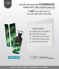 Xịt khử mùi kiềm mồ hôi & khử thâm Cơ Thể ( Nách ,Chân ) Cosimago Pro 60ml ( màu Xanh Lá pro ) giúp cơ thể khô thoáng sạch thơm cả ngày