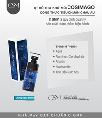 Xịt khử mùi kiềm mồ hôi & khử thâm Cơ Thể ( Nách ,Chân ) Cosimago Pro 60ml ( màu Xanh Dương pro ) giúp cơ thể khô thoáng sạch thơm cả ngày