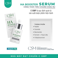 Serum HA Booster COSIMAGO - Cấp Ẩm Chuyên Sâu, Hỗ Trợ Căng Bóng & Trẻ Hóa Da, Chứa Salvia Hispanica Seed & Sodium Hyaluronate, Phù Hợp Da Khô & Nhạy Cảm