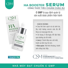 Serum HA Booster COSIMAGO - Cấp Ẩm Chuyên Sâu, Hỗ Trợ Căng Bóng & Trẻ Hóa Da, Chứa Salvia Hispanica Seed & Sodium Hyaluronate, Phù Hợp Da Khô & Nhạy Cảm
