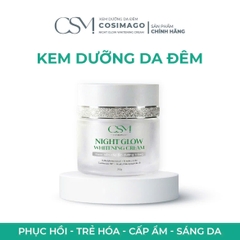 Cosimago Kem Dưỡng Trắng Da Ban Đêm Night Glow Whitening Cream 20g - Cấp Ẩm Khóa Ẩm Hỗ Trợ Phục Hồi Da Khô Yếu