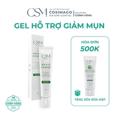 Cosimago SOS Acne Clear Gel 15G - Giải Pháp Chăm Mụn Chuyên Sâu Hỗ Trợ Giảm Mụn Viêm Sưng Kiểm Soát Bã Nhờn Làm Dịu Da