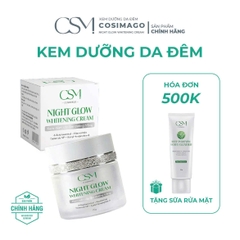 Cosimago Kem Dưỡng Trắng Da Ban Đêm Night Glow Whitening Cream 20g - Cấp Ẩm Khóa Ẩm Hỗ Trợ Phục Hồi Da Khô Yếu
