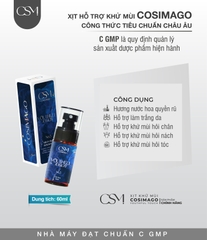 Xịt khử mùi kiềm mồ hôi & khử thâm Cơ Thể ( Nách ,Chân ) Cosimago Pro 60ml ( màu Xanh Dương pro ) giúp cơ thể khô thoáng sạch thơm cả ngày