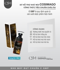 Xịt khử mùi kiềm mồ hôi & khử thâm Cơ Thể ( Nách ,Chân ) Cosimago Pro 60ml ( màu Vàng pro ) giúp cơ thể khô thoáng sạch thơm cả ngày