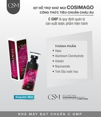Xịt khử mùi kiềm mồ hôi & khử thâm Cơ Thể ( Nách ,Chân ) Cosimago Pro 60ml ( màu hồng pro ) giúp cơ thể khô thoáng sạch thơm cả ngày