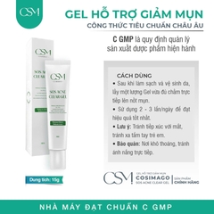 Cosimago SOS Acne Clear Gel 15G - Giải Pháp Chăm Mụn Chuyên Sâu Hỗ Trợ Giảm Mụn Viêm Sưng Kiểm Soát Bã Nhờn Làm Dịu Da