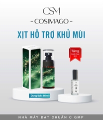 Xịt khử mùi kiềm mồ hôi & khử thâm Cơ Thể ( Nách ,Chân ) Cosimago Pro 60ml ( màu Xanh Lá pro ) giúp cơ thể khô thoáng sạch thơm cả ngày