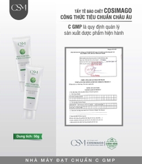 Sữa rửa mặt kép COSIMAGO 50gr -tẩy tbc sạch sâu dưỡng ẩm hỗ trợ sáng da làm dịu và giảm sưng viêm do mụn