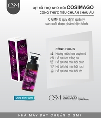 Xịt khử mùi kiềm mồ hôi & khử thâm Cơ Thể ( Nách ,Chân ) Cosimago Pro 60ml ( màu Tím pro ) giúp cơ thể khô thoáng sạch thơm cả ngày