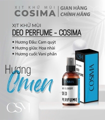 Xịt khử mùi hôi cơ thể ( Nách ,chân ) Cosima 60ml màu xamh dương