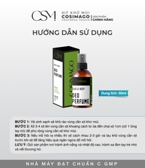 Xịt khử mùi hôi có thể (nách ,chân ) Cosimago 60ml màu xanh lá