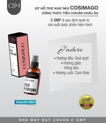 Xịt khử mùi hôi & Kiềm mồ hôi cơ thể ( nách , chân) Cosimago 60ml MÀU HỒNG