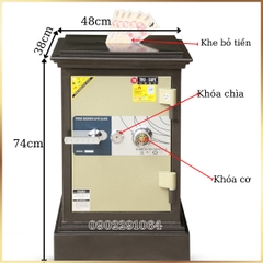 Két sắt trusafe KN90 khoét nóc khóa cơ