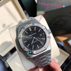 NEW 2021 / ORIGINAL FACTORY BEST 1:1 / AP ROYAL OAK 15400 41MM VÀNH 40 VIÊN KIM CƯƠNG THIÊN NHIÊN 1,7 LY