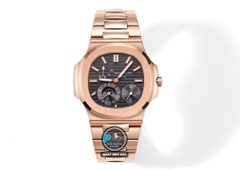 NEW 2023 / GR FACTORY BEST 1:1 / PATEK PHILIPPE NAUTILUS 5724 ROSE GOLD CAL.240PS FULL OPTION