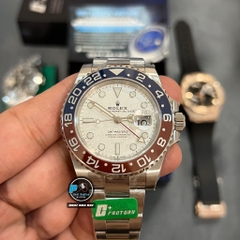 NEW 2023 / C+ FACTORY BEST 1:1 / ROLEX GMT MASTER II MẶT SỐ THIÊN THẠCH THẬT THÉP 904L CAL.3285