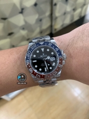 NEW 2021 / CLEAN FACTORY BEST 1:1 / ROLEX GMT MASTER II PESSI THÉP 904L CAL.3186