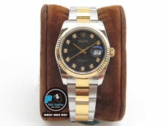 DJ FACTORY BEST 1:1 / ROLEX DATEJUST 36 BRACELET 3D GOLD 18K