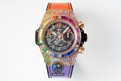 NEW 2022 / ZF FACTORY BEST 1:1 / HUBLOT BIG BANG UNICO DIAMOND RAINBOW 45MM HUB.1280