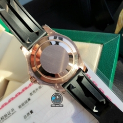 VIP NEW 2021 / ORIGINAL FACTORY 1:1 / ROLEX YACHT MASTER PAVE 40MM 126655 EVEROSE GOLD 18K 6UM