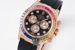 NEW 2022 / JVS FACTORY BEST 1:1 / ROLEX DAYTONA OYSTER RAINBOW 🌈 DIAMOND 40 X 12,5MM CAL.7750
