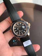 VIP NEW 2021 / ORIGINAL FACTORY 1:1 / ROLEX YACHT MASTER 40 116655 EVEROSE GOLD 18K 6UM