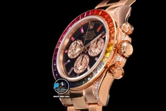VIP NEW 2022 / N FACTORY BEST 1:1 / ROLEX DAYTONA RAINBOW 🌈 116595 DIAMOND ROSE GOLD 18K 40 X 12,2MM CAL.4130