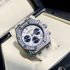NEW 2021 / ORIGINAL FACTORY BEST 1:1 / AP OFFSHORE TAPISSERIE 37MM VÀNH 32 VIÊN KIM CƯƠNG THIÊN NHIÊN 2 LY