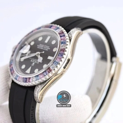 NEW 2023 / BEST FACTORY 1:1 / ROLEX YACHT MASTER 126679SAB FULL DIAMOND BEZEL 40MM CAL.3135