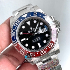NEW 2021 / CLEAN FACTORY BEST 1:1 / ROLEX GMT MASTER II THÉP 904L CAL.3186