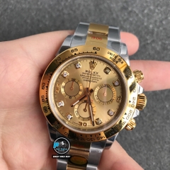 NEW 2021 / N FACTORY BEST 1:1 / ROLEX DAYTONA CAL.4130 OYSTER STEEL GOLD