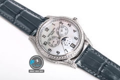 NEW 2023 / FACTORY BEST 1:1 / PATEK PHILIPPE PP 4947, 4948 COMPLICATIONS 38MM FULL DIAMOND 💎