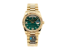 NEW 2023 / RA FACTORY BEST 1:1 / ROLEX DAYDATE 128238 GOLD 36 x 12,5MM DIAMOND BEZEL 💎 CORE 2834