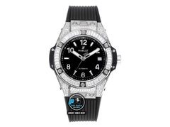 NEW 2022 / MS FACTORY BEST 1:1 / HUBLOT ONE CLICK STEEL DIAMOND 39MM HUB.1270