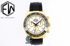 NEW 2021 / EW FACTORY BEST 1:1 / ROLEX DAYTONA OYSTERFLEX GOLD PVD STEEL 904L 7750