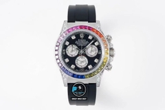 NEW 2022 / JVS FACTORY BEST 1:1 / ROLEX DAYTONA OYSTER RAINBOW 🌈 DIAMOND 40 X 12,5MM CAL.7750