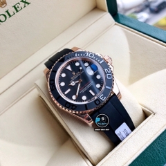 VIP NEW 2021 / ORIGINAL FACTORY 1:1 / ROLEX YACHT MASTER 40 116655 EVEROSE GOLD 18K