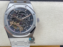 NEW 2022 / APS FACTORY BEST 1:1 / AP ROYAL OAK SKELETON 15407ST 41 X 9,9MM  CAL.3132
