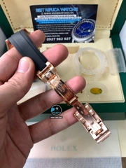 NEW 2021 / N FACTORY BEST 1:1 / ROLEX DAYTONA CAL.4130 OYSTERFLEX EVEROSE GOLD VER.4