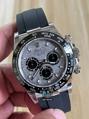 NEW 2023 / BETTER (3K) FACTORY BEST 1:1 / ROLEX DAYTONA 40 x 12,2MM CAL.4130 + THAY ĐỔI MẶT SỐ THIÊN THẠCH VÀ MOB XÀ CỪ THẬT TÙY CHỈNH
