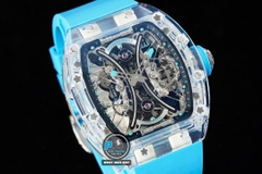 NEW 2021 / RM FACTORY BEST 1:1 / RICHARD MILLER RM 53-02 TOURBILLON SHAPHIRE CRYSTAL LIMITED