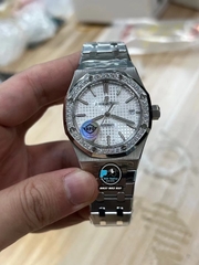 NEW 2023 / APS FACTORY BEST 1:1 / AP ROYAL OAK 15451 37MM DIAMOND BEZEL CAL.3210