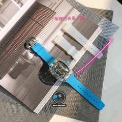 VIP NEW 2021 / ORIGINAL FACTORY BEST 1:1 / RICHARD MILLER RM 53-02 SHAPHIRE CRYSTAL TOURBILLION LIMITED