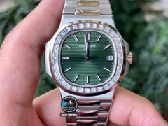 NEW 2022 / 3K FACTORY BEST 1:1 / PATEK PHILIPPE NAUTILUS 5711 DIAMOND BEZEL CAL.324SC
