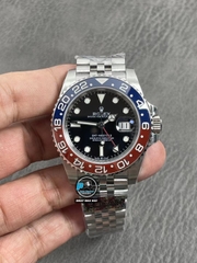NEW 2021 / CLEAN FACTORY BEST 1:1 / ROLEX GMT MASTER II PESSI THÉP 904L CAL.3186