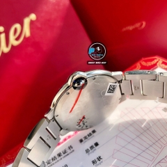 VIP NEW 2023 / ORIGINAL FACTORY BEST 1:1 / CARTIER BALLON BLEU 42MM VÀNH ĐÍNH 127 VIÊN KIM CƯƠNG VVS 1,5 - 2 CARAT CORE ETA 2824-2 SWISS