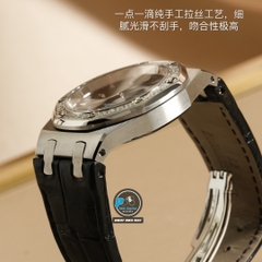 NEW 2021 / ORIGINAL FACTORY BEST 1:1 / AP ROYAL OAK LADY 67601 33MM VÀNH 32 VIÊN KIM CƯƠNG THIÊN NHIÊN 0,65 LY