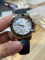 NEW 2023 / BETTER (3K) FACTORY BEST 1:1 / ROLEX DAYTONA 40 x 12,2MM CAL.4130 + THAY ĐỔI MẶT SỐ THIÊN THẠCH VÀ MOB XÀ CỪ THẬT TÙY CHỈNH