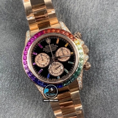 VIP NEW 2020 / ORIGINAL FACTORY BEST 1:1 / ROLEX DAYTONA 116595RBOW EVEROSE GOLD 18K CAL.4130